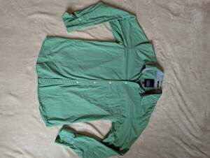 Indian Terrain Slim Fit Long Sleeve Button Down Shirt Green Size S 38 CM
